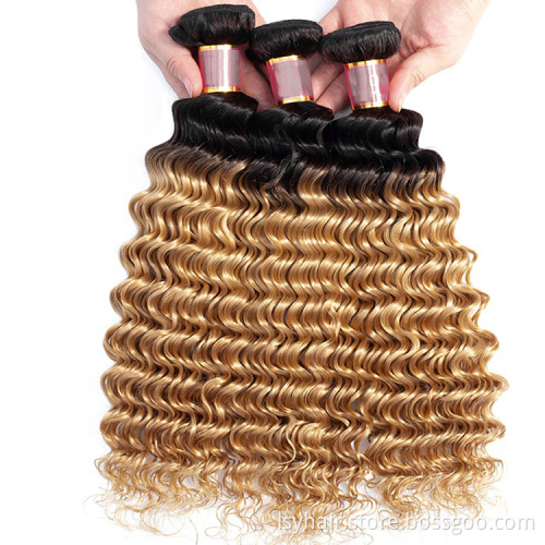 Wholesale Ombre Deep Curly Sangita  Brazilian Human  Hair In China, Human Hair Cheap Brazilian Hair Weave in Angola